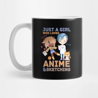 Just A Girl Who Loves Anime And Sketching Mug